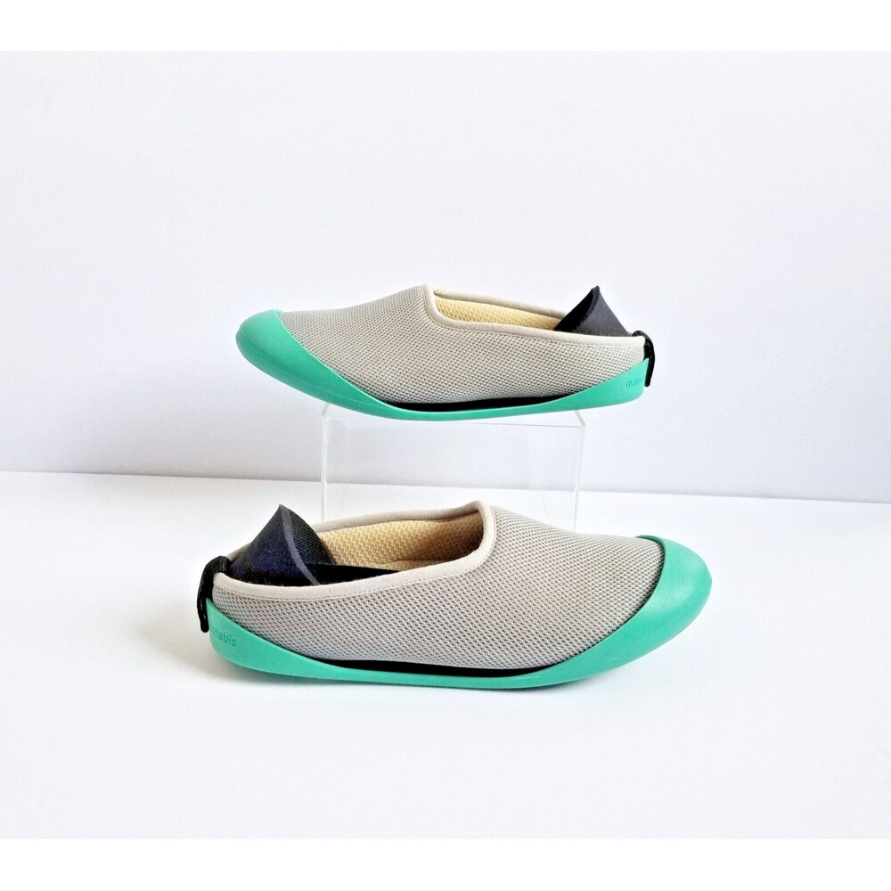 MAHABIS Summer Slippers Sz 38 Women's US 7.5 Light Gray Aqua Removable Soles - Picture 4 of 11